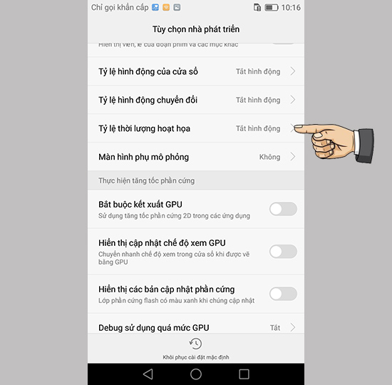 Trở về > Tỷ lệ thời lượng hoạt họa