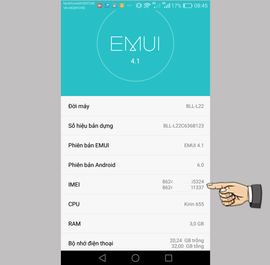 Thông tin imei