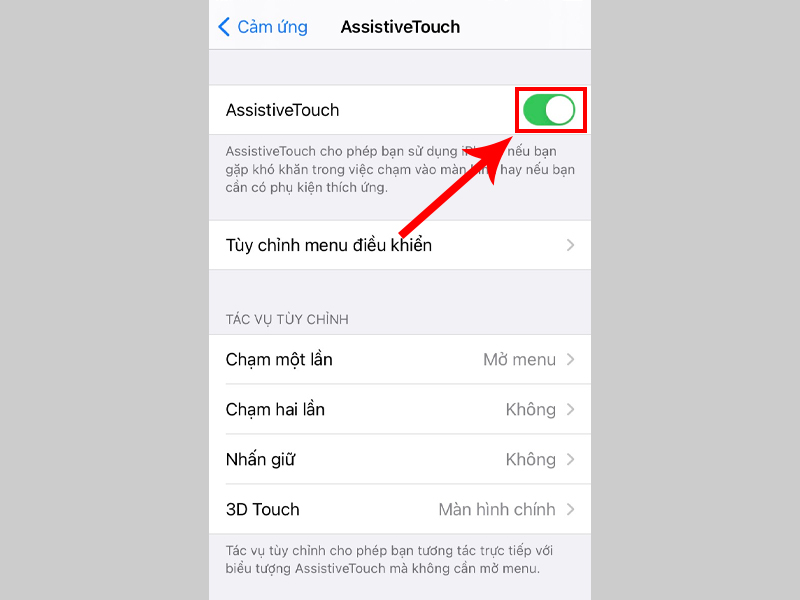 Nếu m&aacute;y chưa bật n&uacute;t home, trượt sang phải để bật
