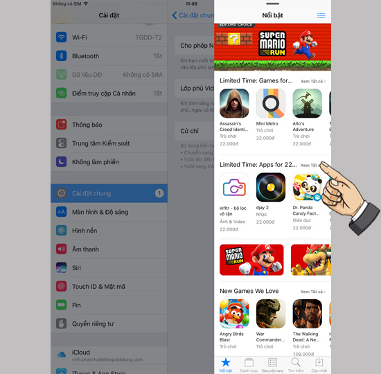 Mở nhiều ứng dụng cùng một màn hình