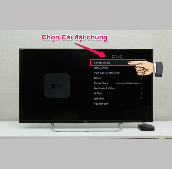 Chọn Cài đặt chung