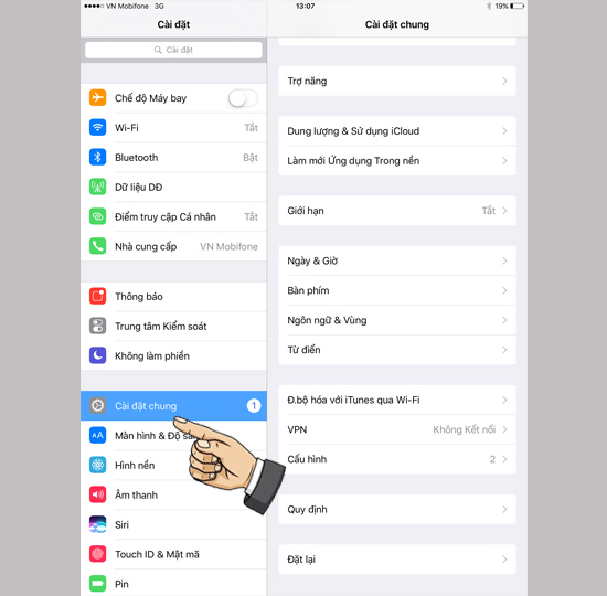 C&agrave;i đặt chung