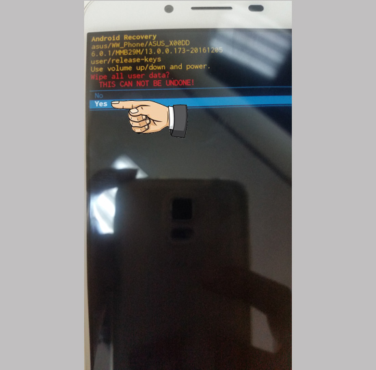 Bước 3: Chọn Yes