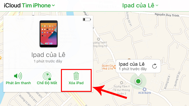 Xóa iPad