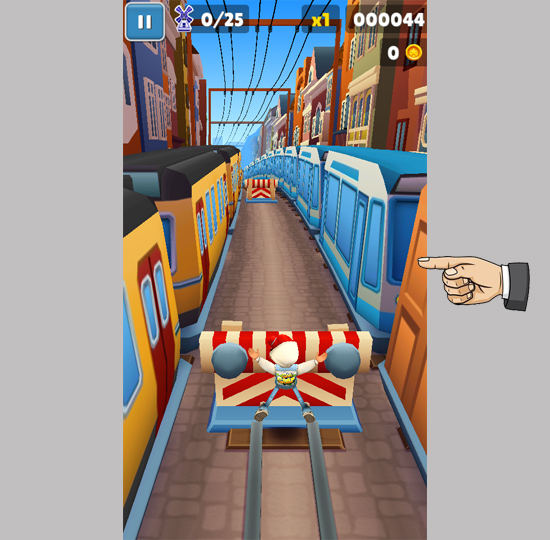 Chơi game Subway Surfers trên Samsung Galaxy J2 Prime