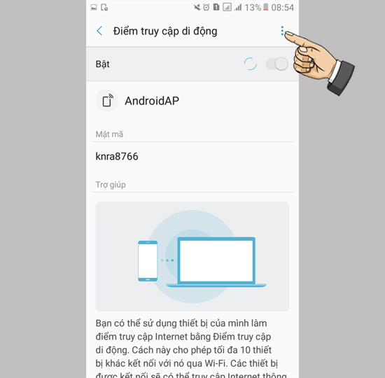 Chọn dấu 3 chấm