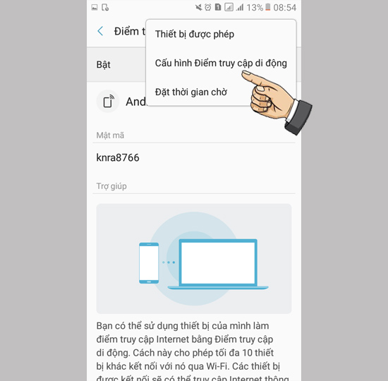 cấu hình điểm truy cập di động