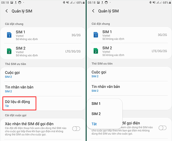 4 bước cài đặt chế độ hai SIM trên Samsung Galaxy J2 Prime - Thegioididong.com