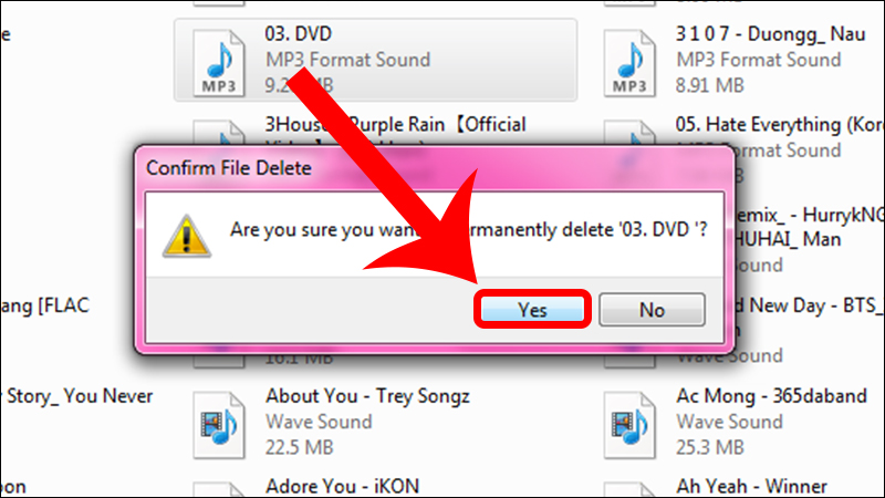 Xác nhận xóa nhạc chuông
