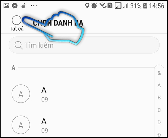 Bước 7: Chọn tất cả.