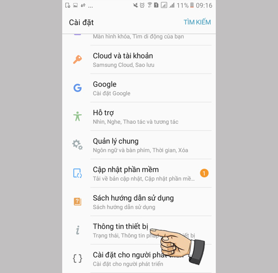 Th&ocirc;ng tin thiết bị
