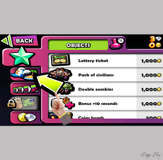 Shop cửa h&agrave;ng trong game.