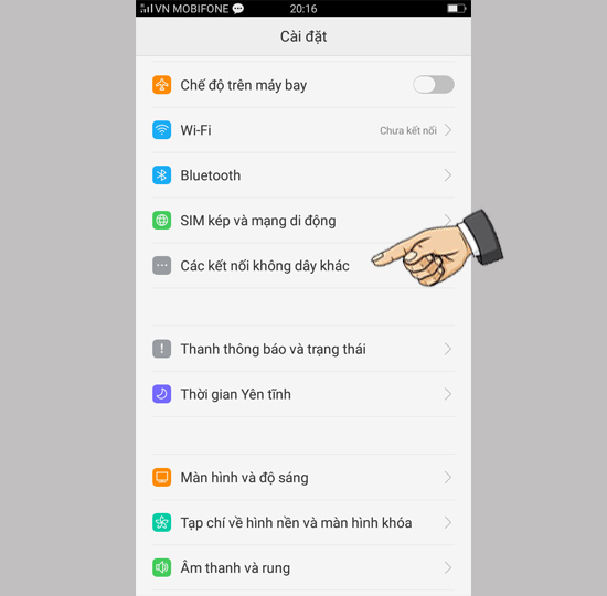 Các kết nối không dây khác