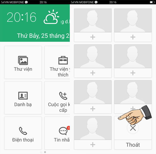 Chọn thoát chế độ đơn giản