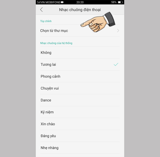 Chọn từ thư mục