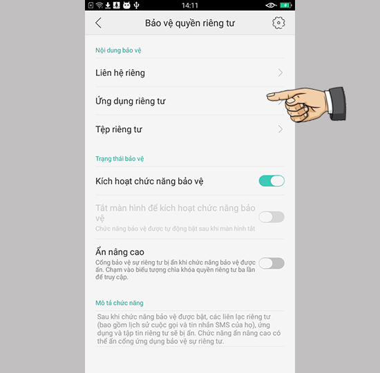 Ứng dụng riêng tư