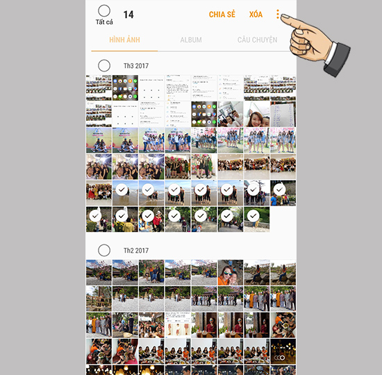 Chọn dấu 3 chấm