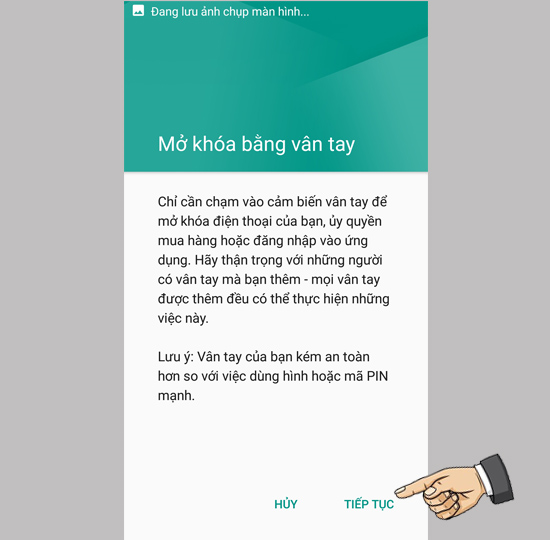 Bước 3: Chọn Tiếp tục