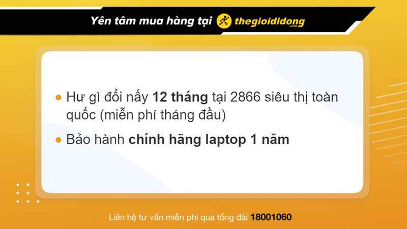 Ch&iacute;nh s&aacute;ch bảo h&agrave;nh laptop xoay, gập 360 độ tại Thế Giới Di Động