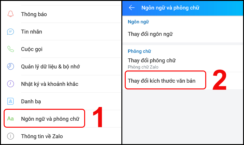 Video] Cách tăng cỡ chữ, cài font chữ mới trong Zalo trên điện ...