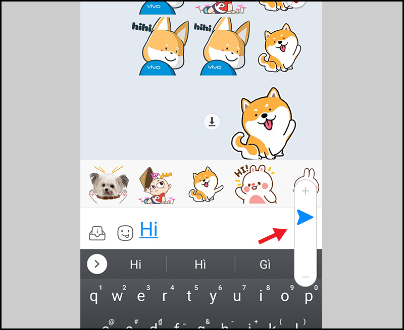 Điều chỉnh cỡ chữ