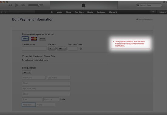 Lỗi thường gặp trong Appstore