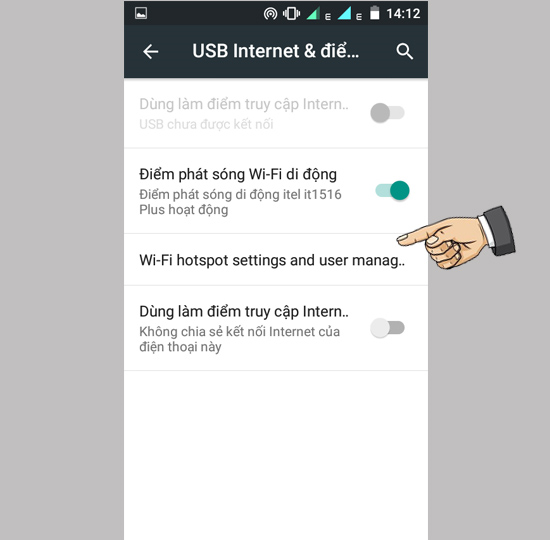Vào tiếp cài đặt cấu hình điểm phát sóng