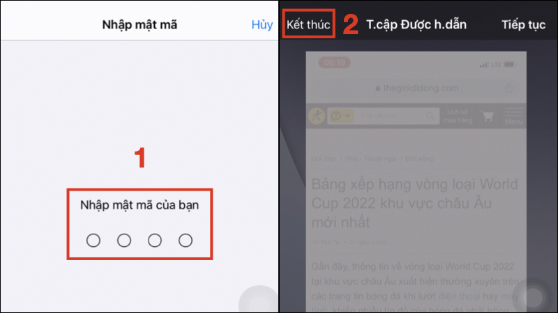 Cách để bật lại màn hình cảm ứng