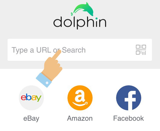 Vào trình duyệt Dolphin X và tìm kiếm YouTube