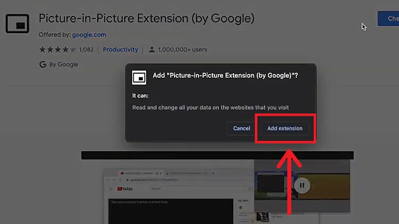 Chọn Add extension
