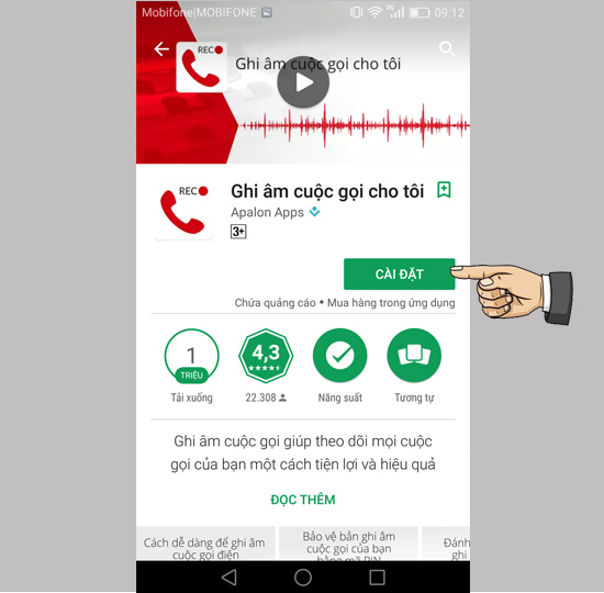 Tìm và tải ứng dụng ghi âm cuộc gọi