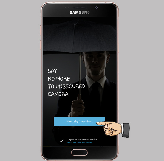 Chọn Start using camera block