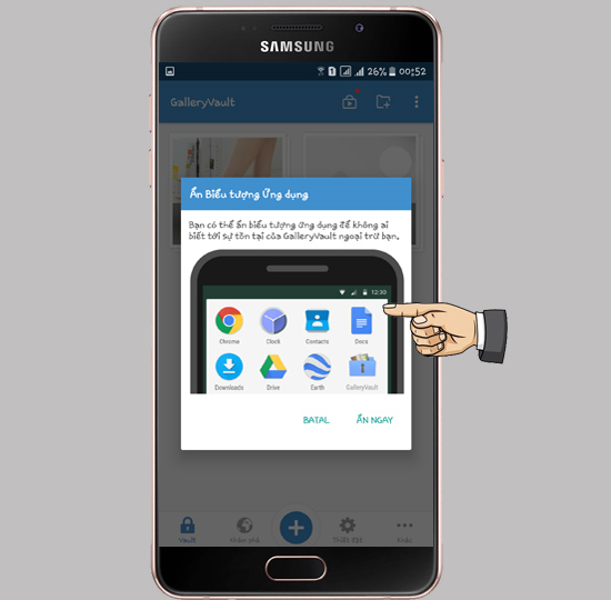Ẩn icon ứng dụng