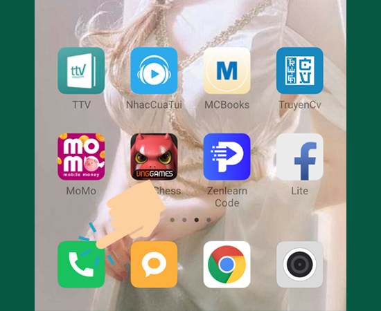 vào Điện thoại