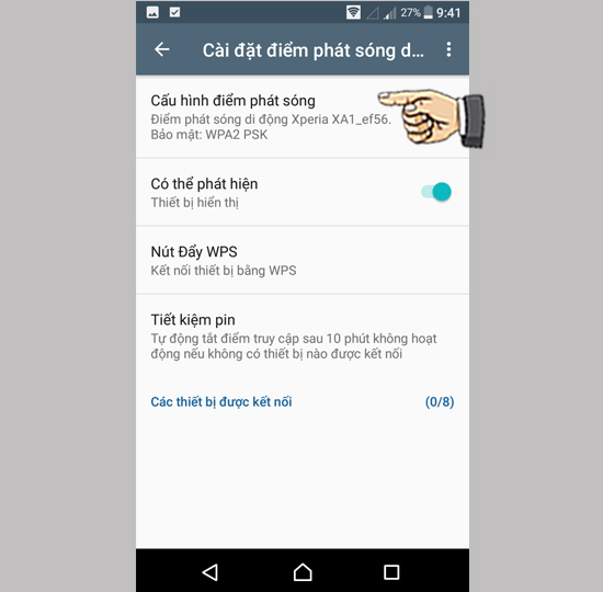 phat 3g tren sony xa1