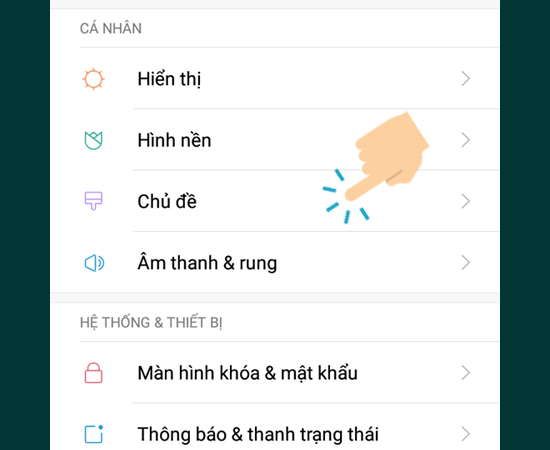 vào Chủ đề