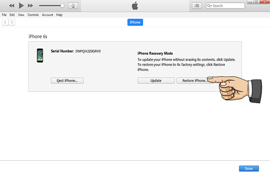 Shift + Restore iPhone