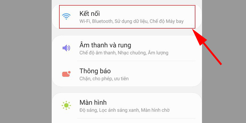 Chọn Kết nối