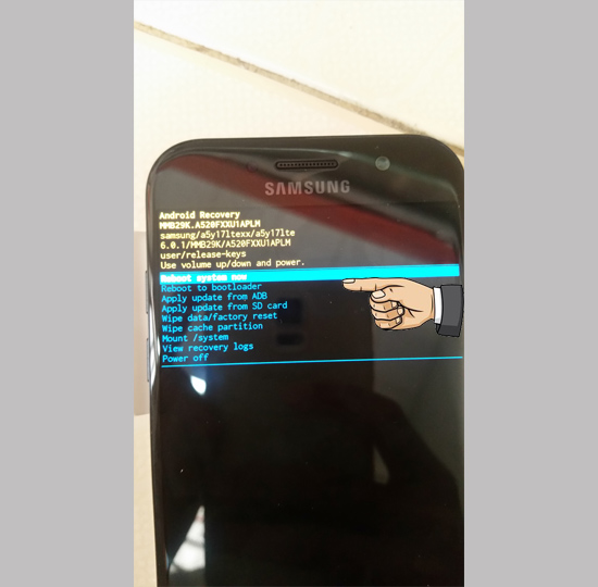 Bước 1: Tắt nguồn hoàn toàn. Sau đó nhấn nút nguồn+Hone+AL tăng để vào recovery.