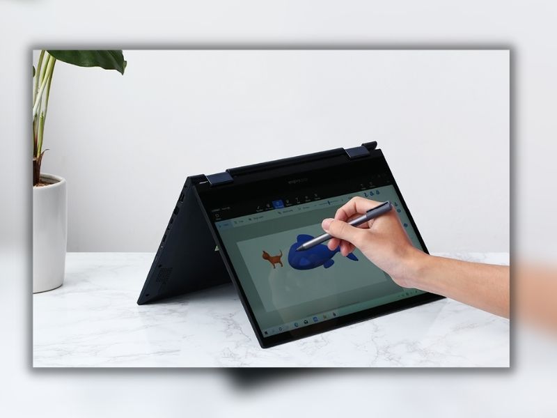 Laptop Asus VivoBook Flip với thiết kế  xoay gập 360° kèm bút cảm ứng