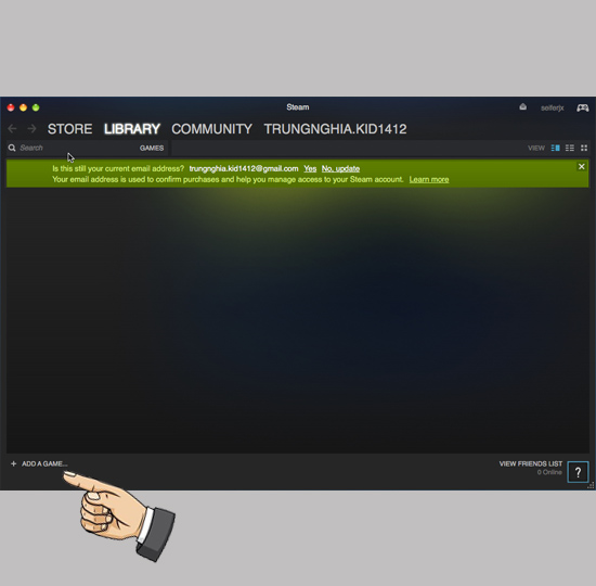 Thêm game vào Steam