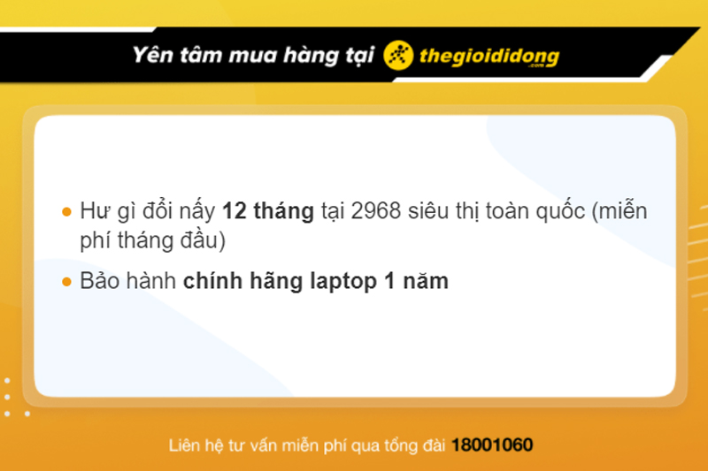 Chính sách bảo hành tại TGDĐ