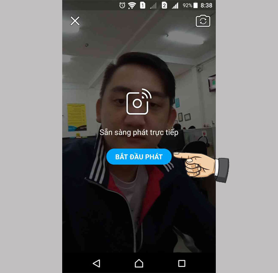 ​Đồng ý phát trực tiếp