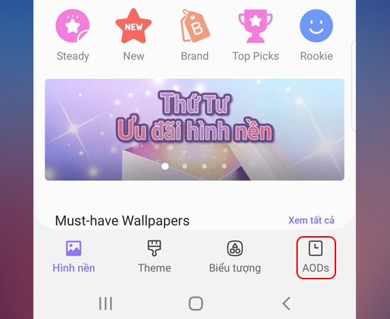 Bước 3: Tại đây bạn chọn vào mục AODs.