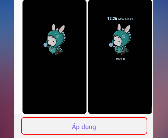 Bước 6: Cuối cùng bạn chọn Áp dụng.