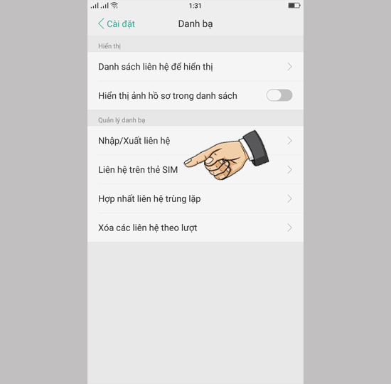 Liên Hệ Trên Sim