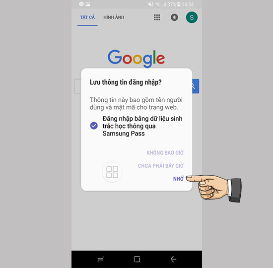 khi mở trang web mới m&aacute;y sẽ hỏi