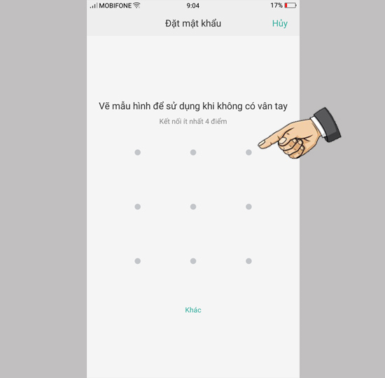 Cài đặt bảo mật dự phòng 