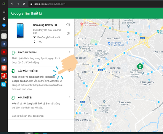  Khóa điện thoại để bảo mật thông tin