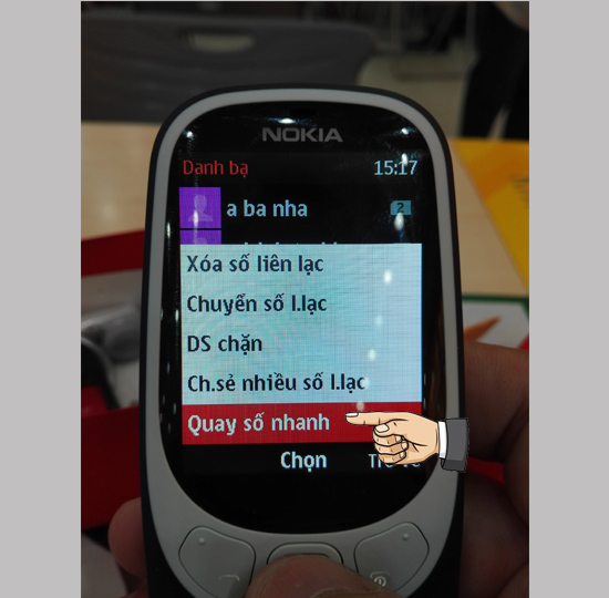 Quay số nhanh với số cần gán